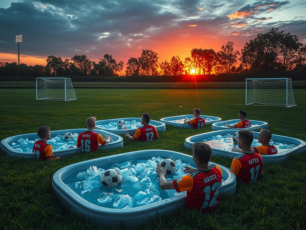 Ice baths for soccer recovery