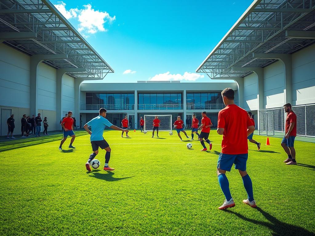 what is the work environment for a professional soccer player