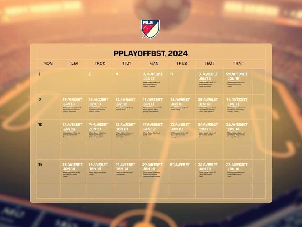 2024 MLS playoff schedule