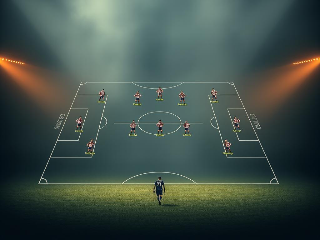 Atletico Madrid 4-4-2 tactical formation