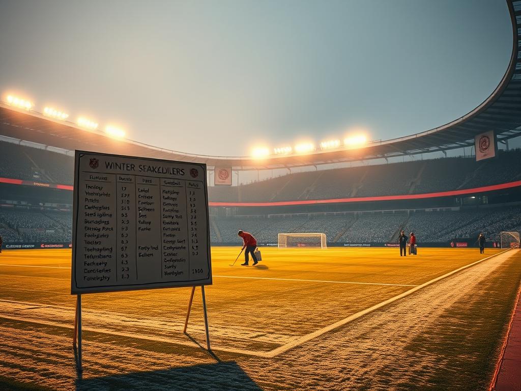 Bundesliga winter break schedule