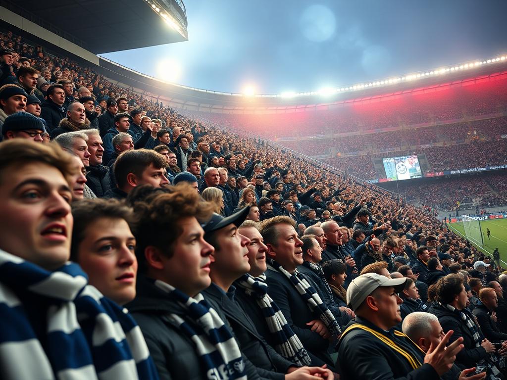 Schalke and Dortmund fan atmosphere