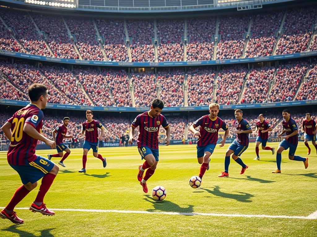fc barcelona tiki taka style