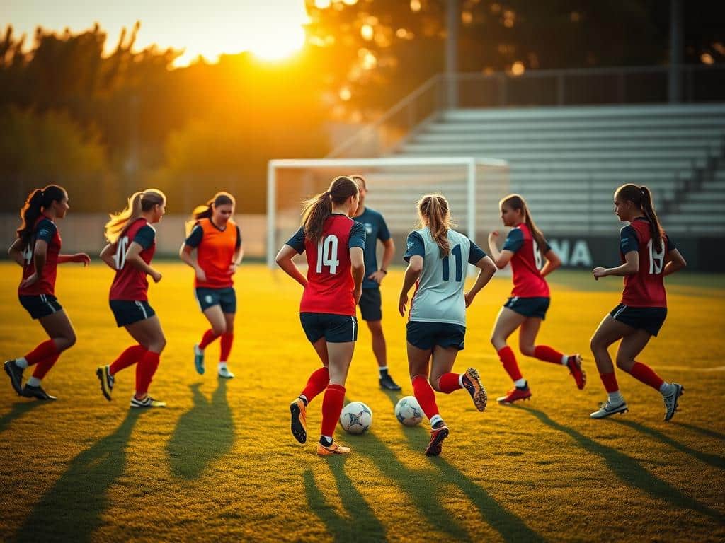female soccer players